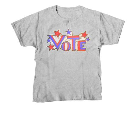 Get out the VOTE, a Sport Grey Youth Unisex Tee