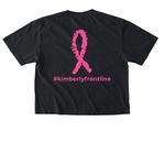 0% Interested in Cancer's Opinion, a Black Comfort Colors Boxy Tee (back-view)