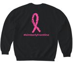 0% Interested in Cancer's Opinion, a Black Softstyle Crewneck Sweatshirt (back-view)