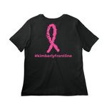 0% Interested in Cancer's Opinion, a Vintage Black Women?s Relaxed Cotton Tee (back-view)