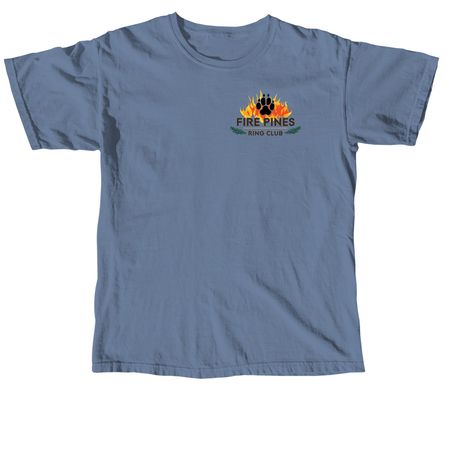 Fire Pines Ringsports, a Blue Jean Comfort Colors Unisex Tee