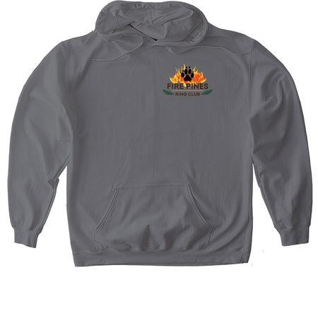 Fire Pines Ringsports, a Charcoal Gildan Softstyle Pullover Hoodie