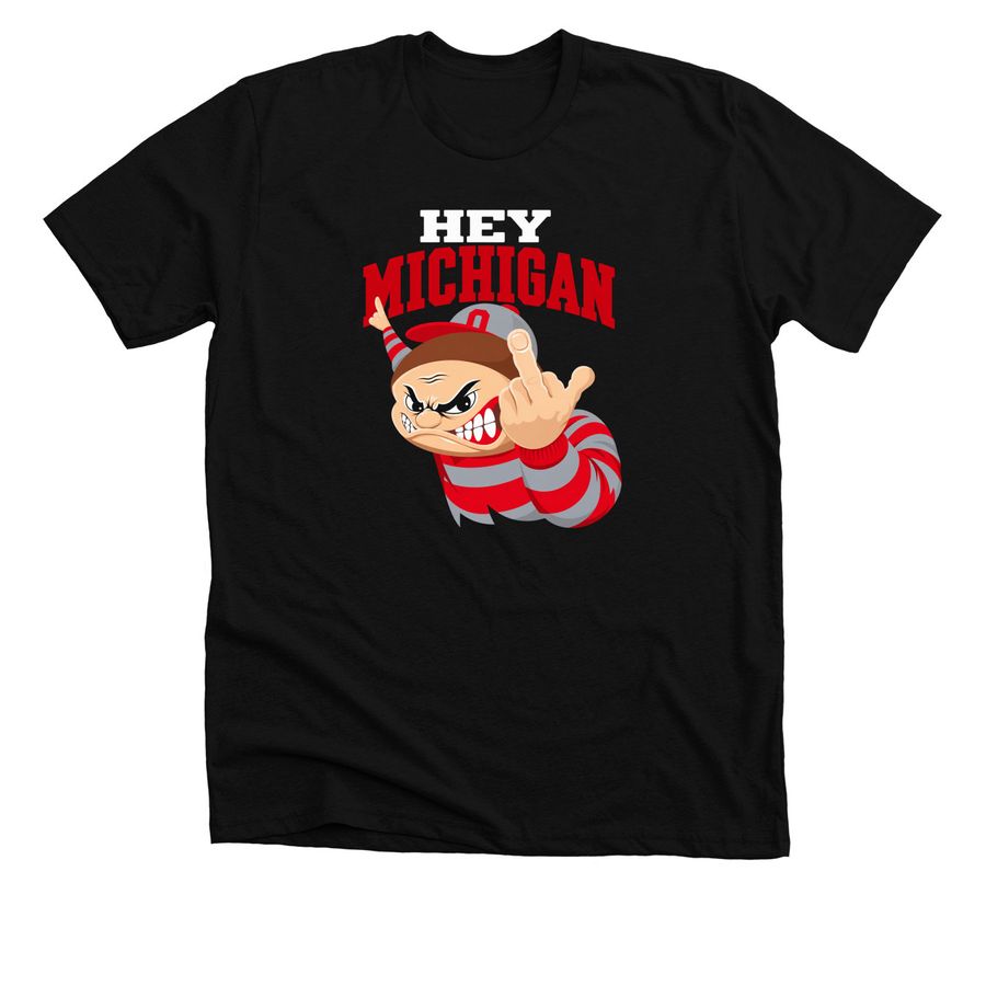 Ishowspeed Kai Cenat Hey Michigan T Shirt, a Solid Black Blend Premium Unisex Tee