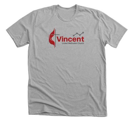 Large Logo Tees and Sweatshirts, a Athletic Heather Premium Unisex Tee