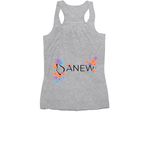 Tees and Tanks, a Athletic Heather Women's Racerback (back-view)