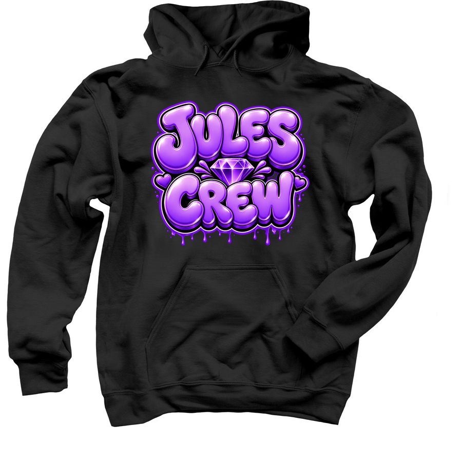 Jules Crew, a Black Pullover Hoodie