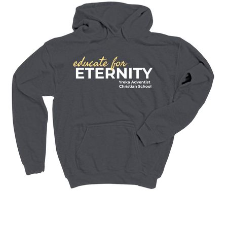 School Shirts, a Charcoal Youth Pullover Hoodie