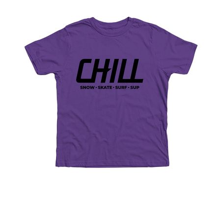 SNOW.SKATE.SURF.SUP, a Heather Team Purple Premium Youth Tee