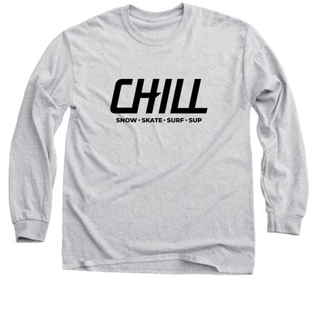 SNOW.SKATE.SURF.SUP, a Sport Grey Classic Long Sleeve Tee