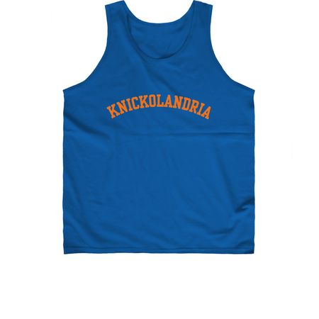 KNICKOLANDRIA, a Royal Blue Classic Unisex Tank Top