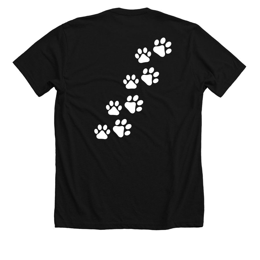 Smiley's Rescues&nbsp;, a Solid Black Blend Premium Unisex Tee (back-view)