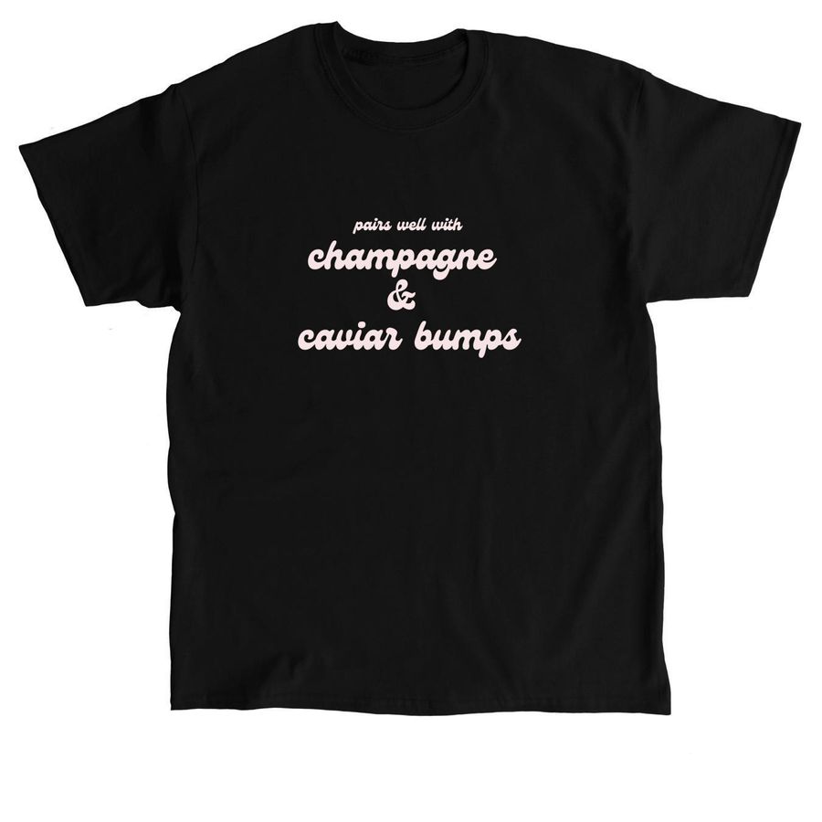 Champagne & Caviar Bumps, a Black Classic Unisex Tee