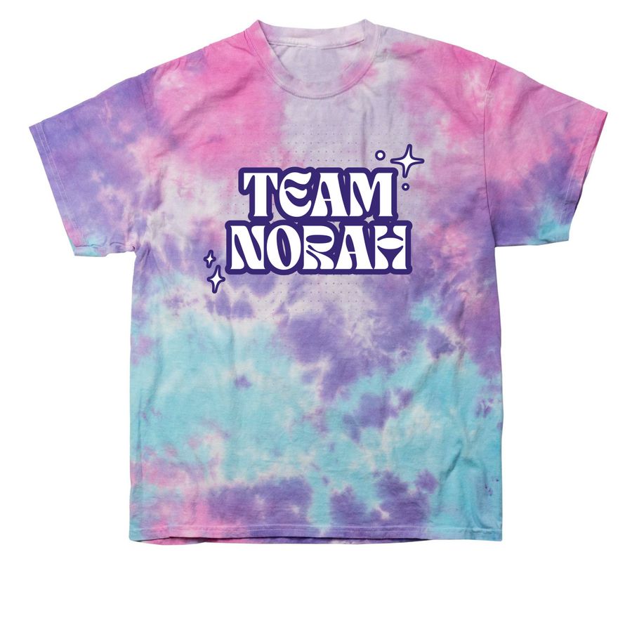 Team Norah, a Cotton Candy Classic Tie Dye Tee