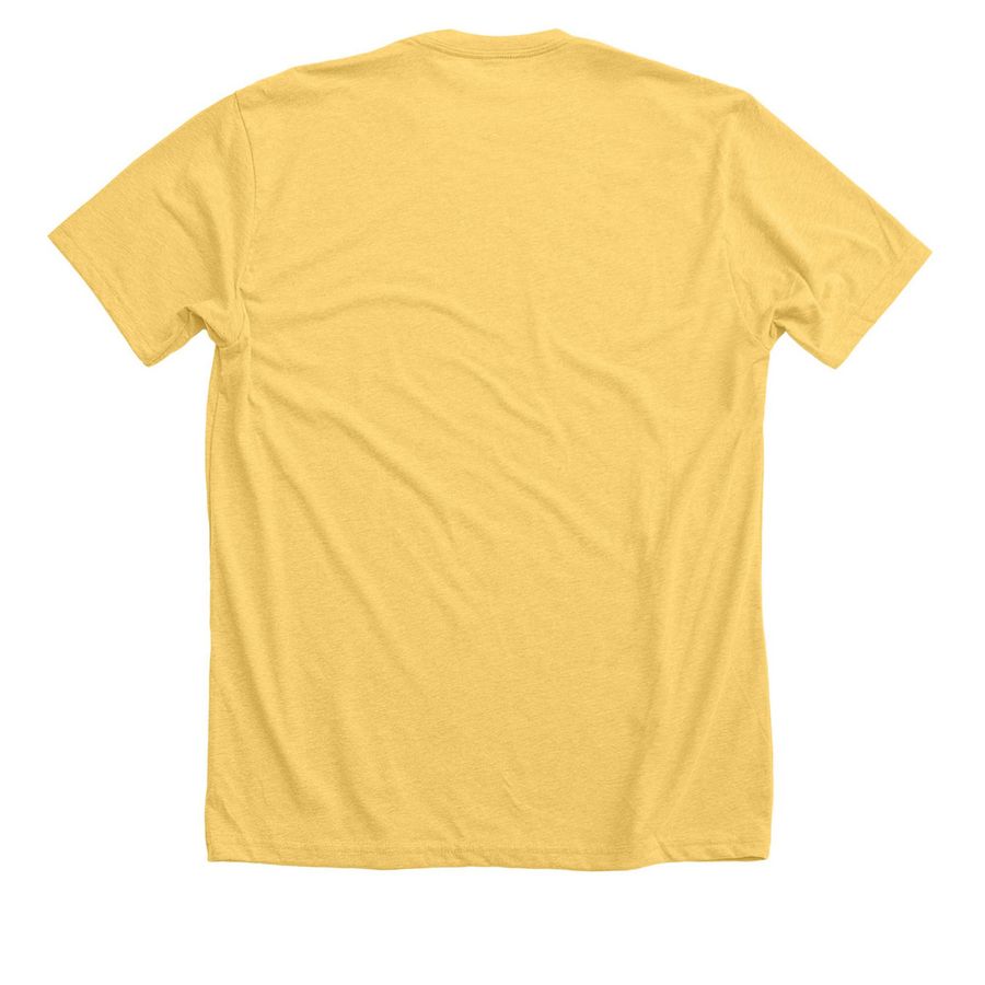 Strike Endo Out, a Heather Yellow Gold Premium Unisex Tee (back-view)