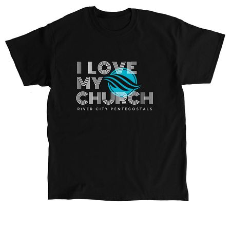 I Love My Church&nbsp;, a Black Classic Unisex Tee