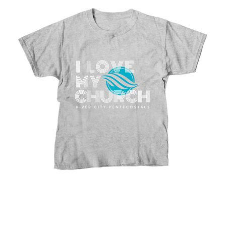 I Love My Church&nbsp;, a Sport Grey Youth Unisex Tee
