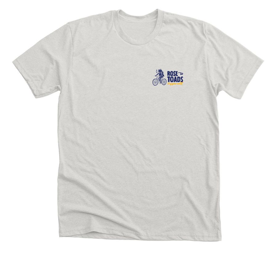 2026 Rose to Toads T-Shirts, a Heather Cement Premium Unisex Tee