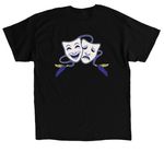SHS Mask Logo, a Black Classic Unisex Tee (back-view)
