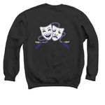 SHS Mask Logo, a Black Crewneck Sweatshirt (back-view)