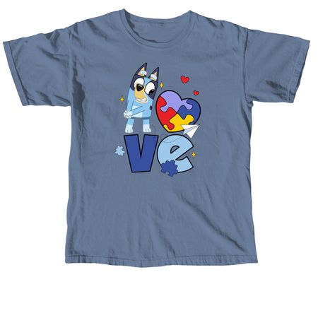 Autism Acceptance, a Blue Jean Comfort Colors Unisex Tee