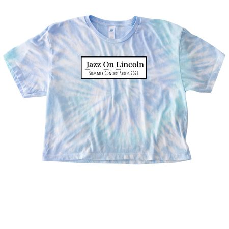 Jazz On Lincoln 2026 Shirts, a Lagoon Women's Tie Dye Cropped Tee
