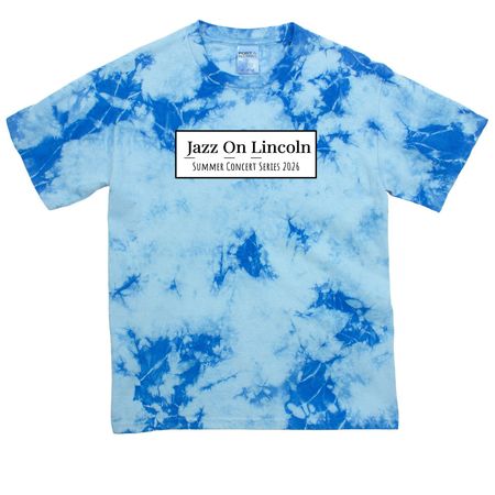 Jazz On Lincoln 2026 Shirts, a Sky Blue Youth Crystal Tie Dye Tee