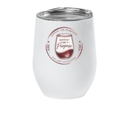 Wine tumbler, a White Insulated Wine Cup