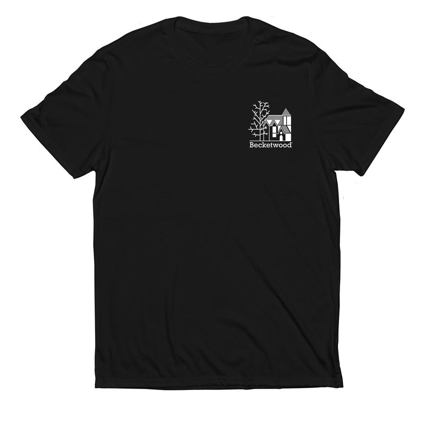 Logo on front. Mission on back., a Deep Black Allmade Eco Triblend Unisex Tee