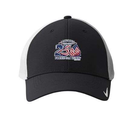 America 250 Freedom Rock Stocking Hat, a Black/ White Printed Nike Dri-FIT Legacy Performance Cap