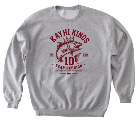 Reunion (MAROON LOGO), a Sport Grey Softstyle Crewneck Sweatshirt