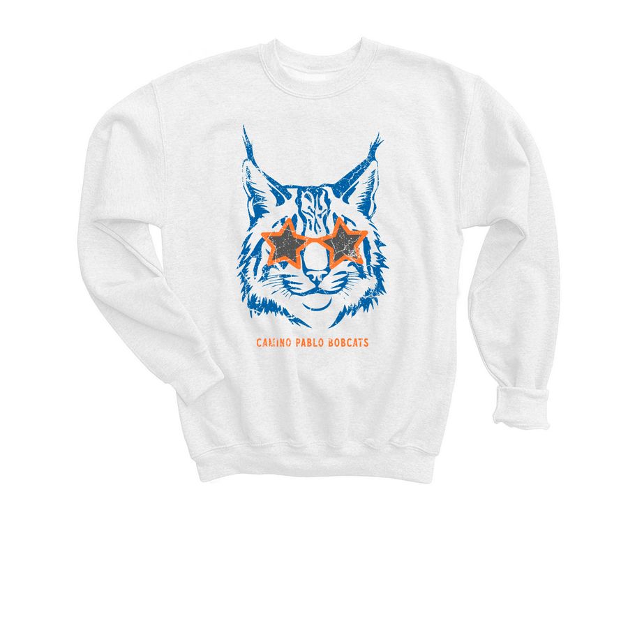 2023 Bobcat Spirit - Light, a White Youth Crewneck Sweatshirt