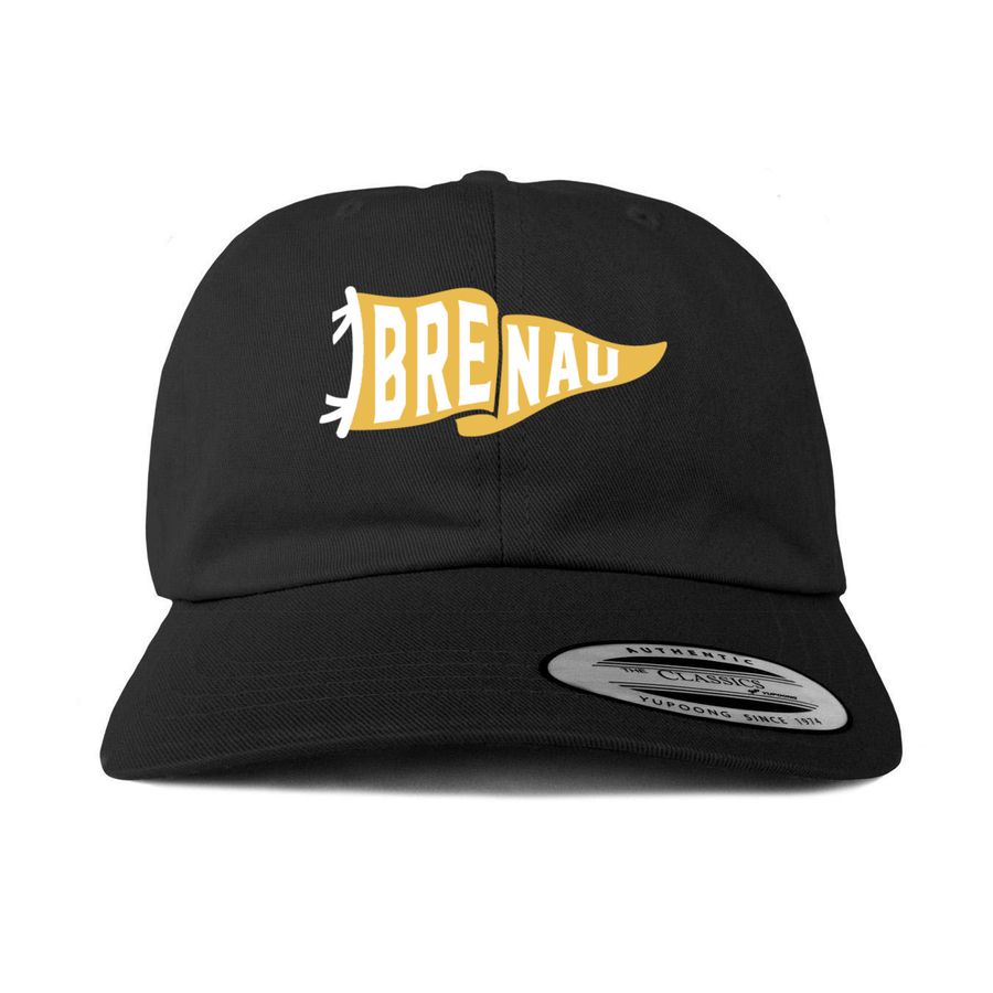 Brenau Pennant Hat, a Black Printed Classic Baseball Cap
