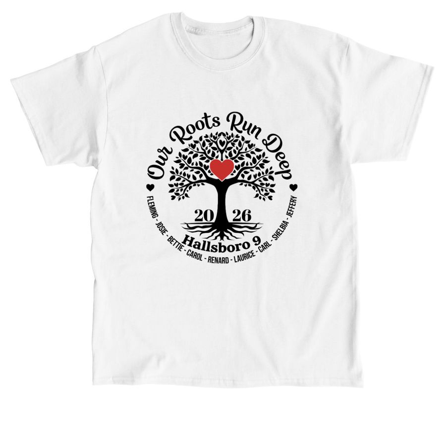 Our Roots Run Deep 2026 Fleming, a White Classic Unisex Tee