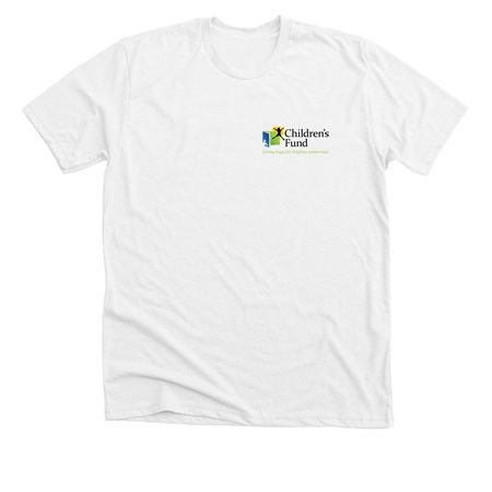 Children's Fund Essentials, a Solid White Blend Premium Unisex Tee