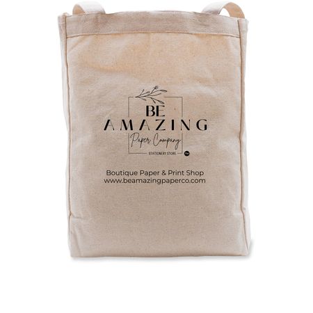 Be Amazing Paper Company, a Natural Recycled Cotton Tote Bag