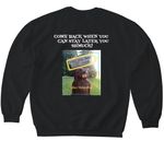 BESTIE GEAR&nbsp;, a Black Softstyle Crewneck Sweatshirt (back-view)