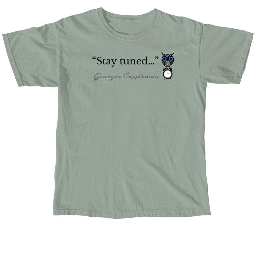 ? Stay tuned? Tee, a Bay Comfort Colors Unisex Tee