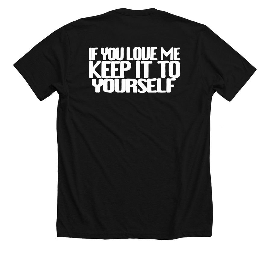 Farewell Willoughby Tucker Merch, a Solid Black Blend Premium Unisex Tee (back-view)
