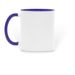 Official Conference Coffee Mug, a Dark Blue Two-Tone Ceramic Mug (back-view)