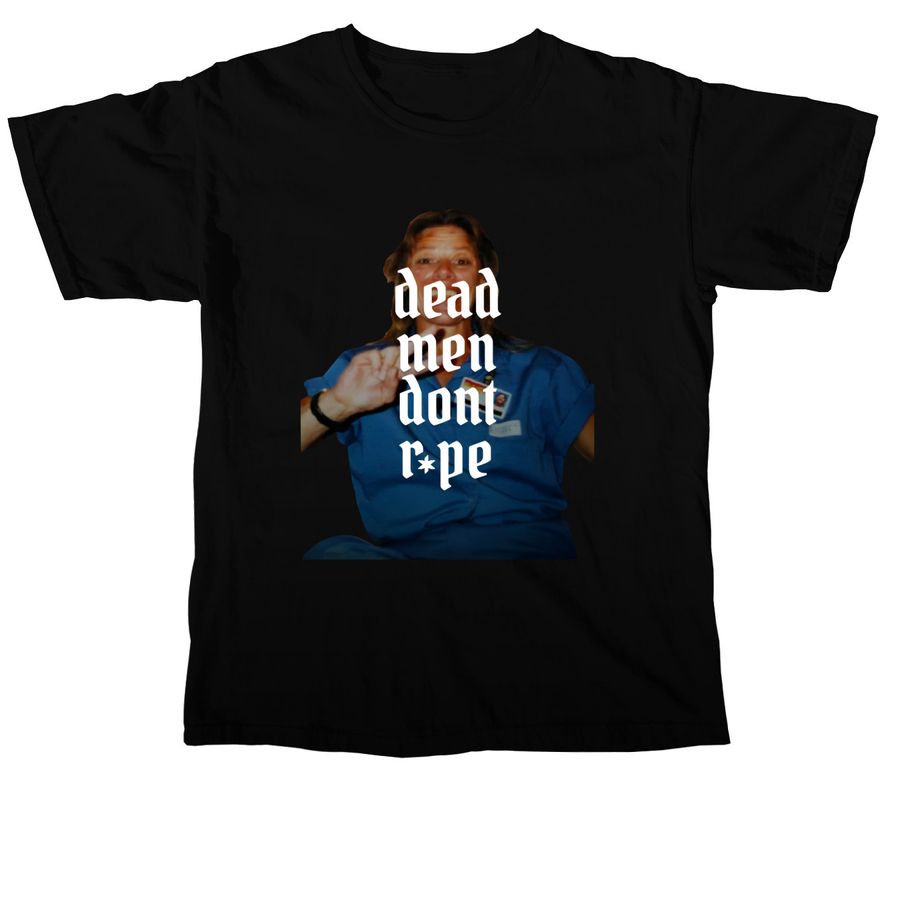 D*AD MEN DON'T R*PE, a Black Comfort Colors Unisex Tee