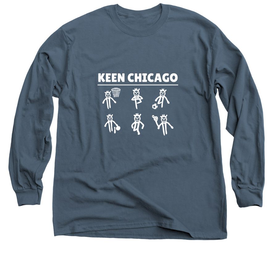 KEEN Chicago Ken in Action Long Sleeve Tee, a Indigo Classic Long Sleeve Tee