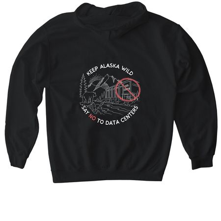 Simple Keep Alaska Wild Hoodies 2, a Black Gildan Softstyle Pullover Hoodie