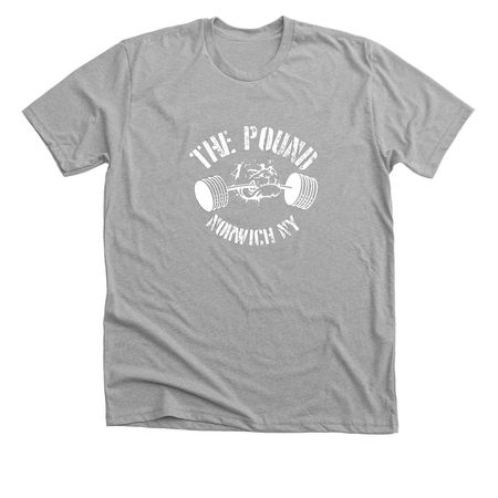 The Pound Tee, a Athletic Heather Premium Unisex Tee