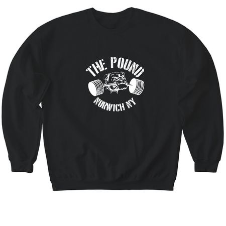 The Pound Tee, a Black Softstyle Crewneck Sweatshirt