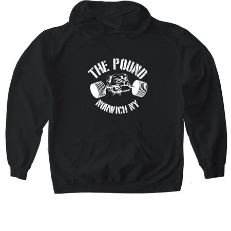 The Pound Tee, a Black Gildan Softstyle Pullover Hoodie