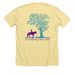 Hoofprints for HAVEN 2026, a Heather French Vanilla Premium Unisex Tee (back-view)