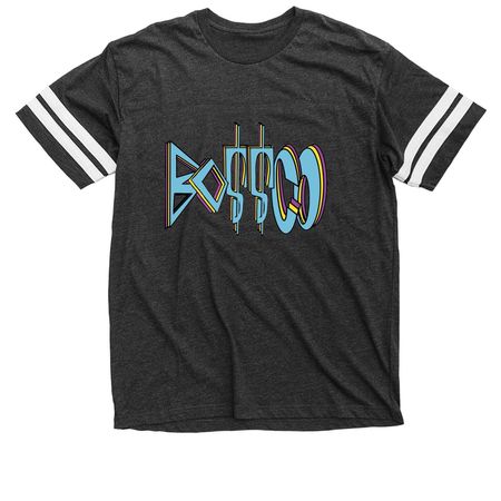 BO$$CO Signature, a Vintage Smoke / White Football Jersey Tee