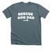 Real Men Adopt Dogs, a Heather Slate Premium Unisex Tee