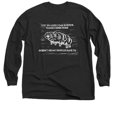 Tardigrade Shirt (Dark Mode), a Black Classic Long Sleeve Tee