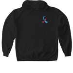 You need Juice!, a Black Gildan Softstyle Pullover Hoodie (back-view)